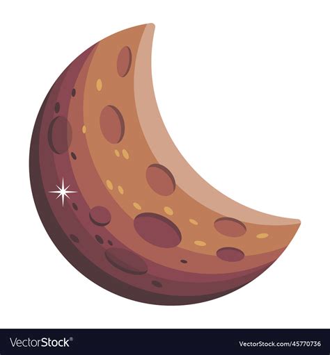 Half moon Royalty Free Vector Image - VectorStock