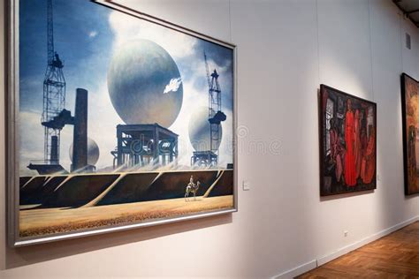 Paintings in Main Exhibition of Tretyakov Gallery Editorial Photo ...
