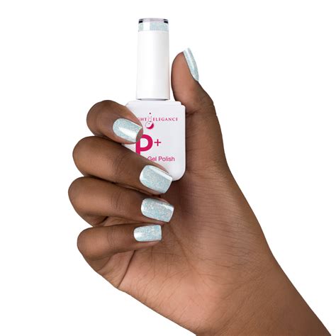 P+ Mother of Pearl Glitter Gel Polish 10 ml — Light Elegance
