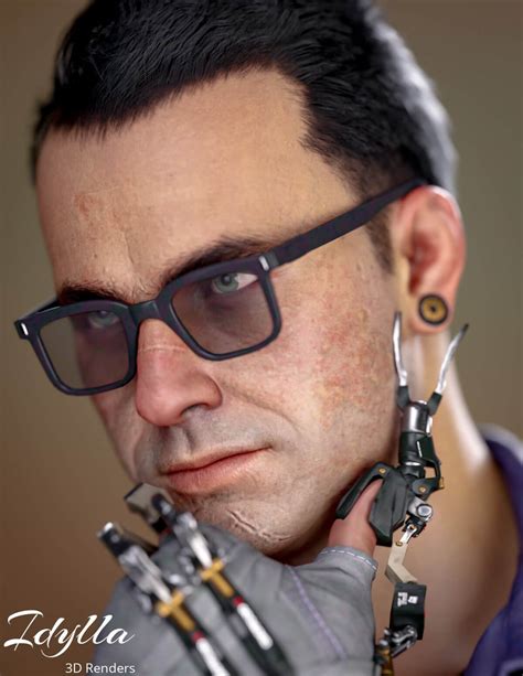 Viktor Vektor 3D Render, Digital Art by Idylla