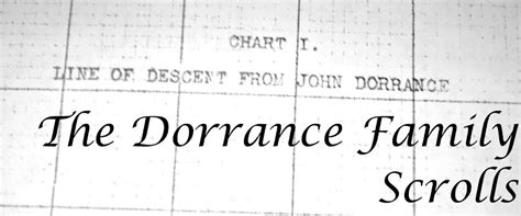 Dorrance Family Scrolls: History