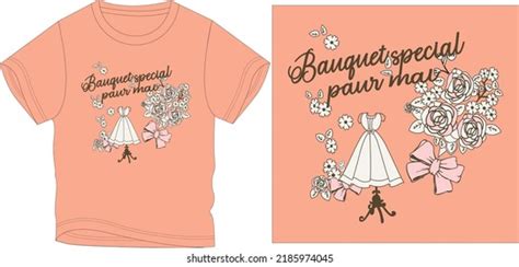 bauquet special  shirt graphic design stock vector royalty