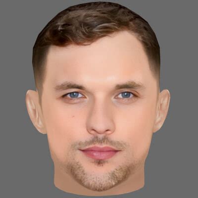 Ed Skrein Head - Low Poly Head for Game 3D Model by Nammichael
