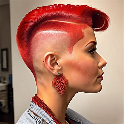 ideas red head buzz cut burst  style