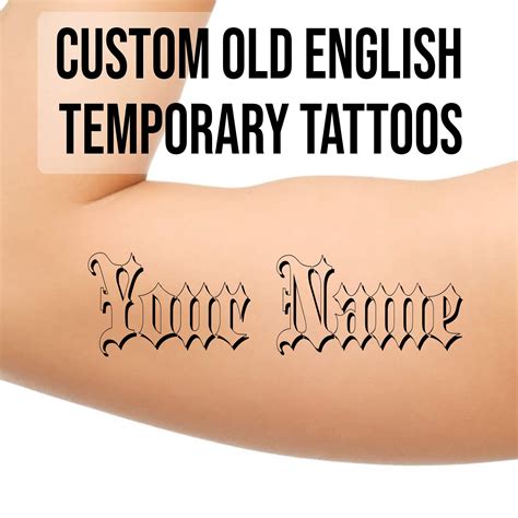 Old English Script Tattoo Font