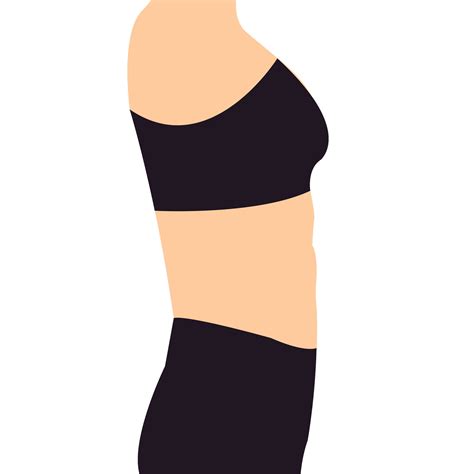 Woman belly Tummy Tuck flabby skin Female Body Abdomen. Diet Weight