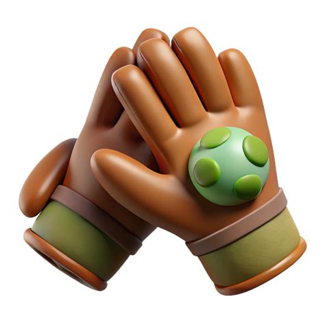 magnificent artistic Gardening Gloves Flat Lay Isolated with Earth