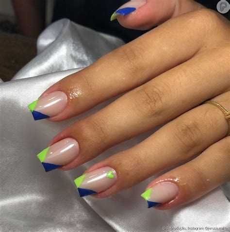 Unha Do Pé Azul Com Francesinha - Unha decorada para Copa do Mundo: modelos de francesinha com tendência ...