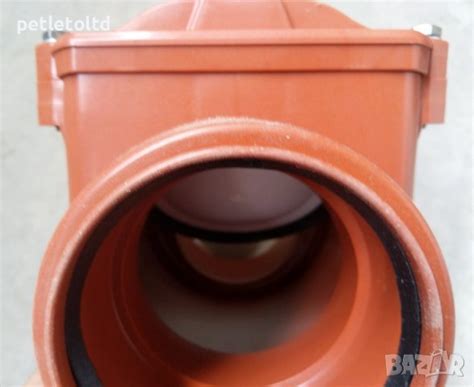 Възвратен вентил ( възвратна клапа ) за мръсна канализация Ф 110 мм в ...