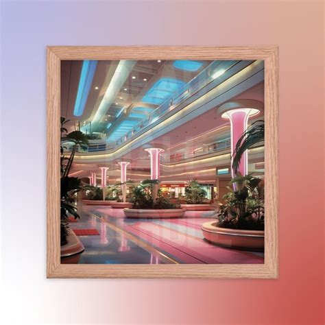 Shopping Mall Art Dead Mall Art Retrofuturistic Wall Art Deadmall ...