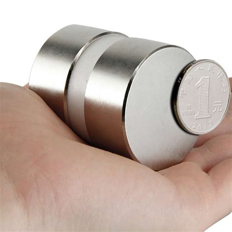 Round N52 Large Neodymium Rare Earth Magnet Big Super Strong Huge 40mm ...
