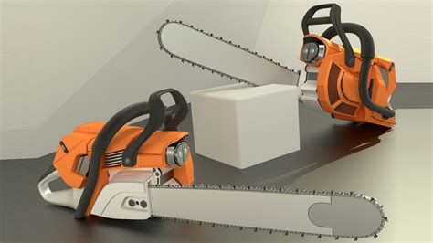 Chainsaw High Poly Version Free 3D Model - .obj .dae .blend .fbx - Free3D