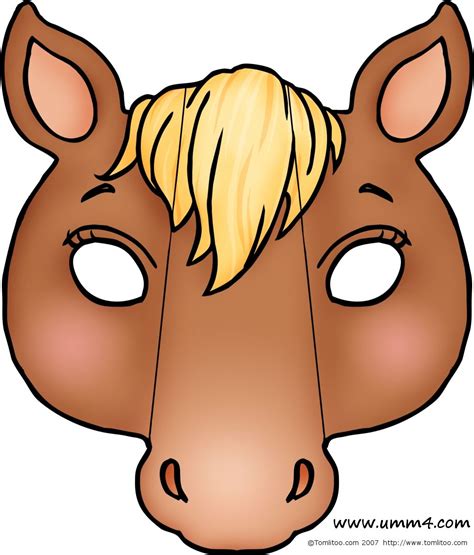 Máscara De Cavalo Para Imprimir
