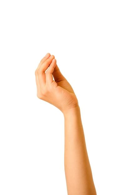 premium photo  brown hand showing gesture