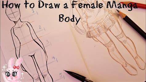 How To Draw A Body Anime Female How to draw head heights and full body ...