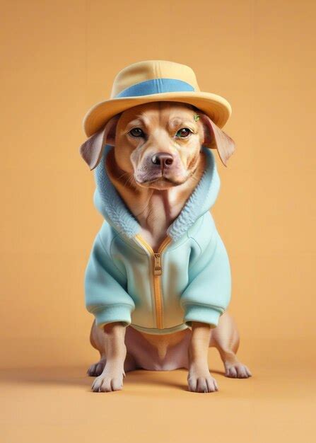 Premium AI Image | dog in fashion style