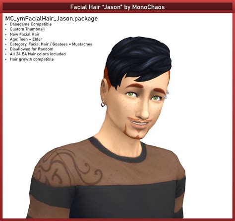 Facial Hair “Jason” - Screenshots - The Sims 4 Create a Sim - CurseForge