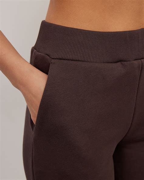 Спортивные штаны Classic fit из хлопка, коричневый