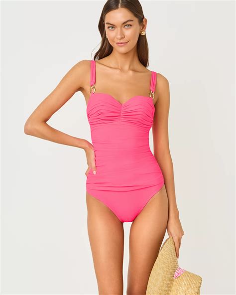 Solaria One-Piece Swimsuit | Cherry Blossom Pink | Lilly Pulitzer