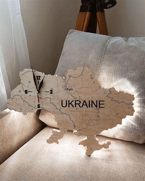Дерев'яна карта України — Купити дерев'яну мапу України