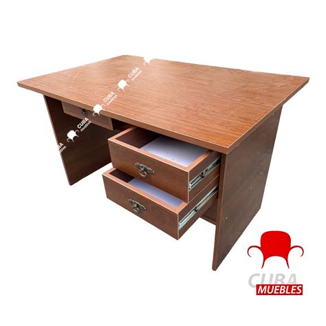 Buró Grande de Melamina - 3 gavetas - entrega incluida - Cuba Muebles