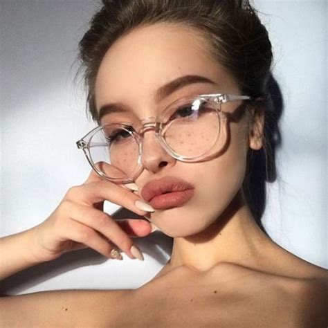 Модные прозрачные круглый Очки ясно Рамки Для женщин спектакль ...