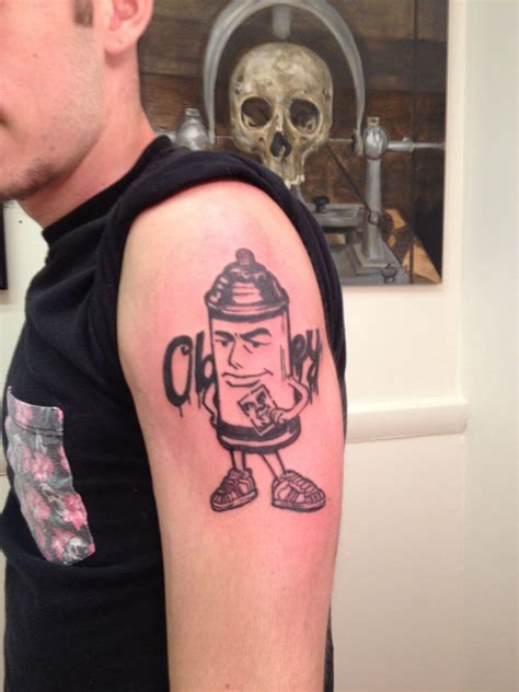 Obey tattoo by Jonathan idler #obey #giant #obeytattoo #spraycan # ...