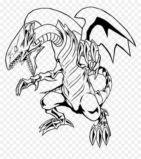 Black And White Dragon - Yugioh Blue Eyes White Dragon Coloring Pages ...