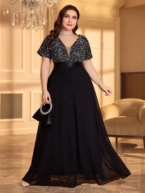 black evening dresses plus size 11