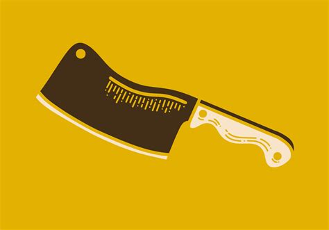 Vintage art illustration of a butcher knife 12697068 Vector Art at Vecteezy