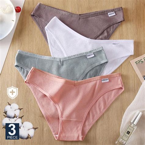 Finetoo женские хлопковые трусы с глубоким V-образным вырезом | AliExpress