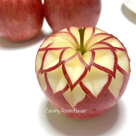 art  apple leaf fruit carving beginners lesson   mutita  art