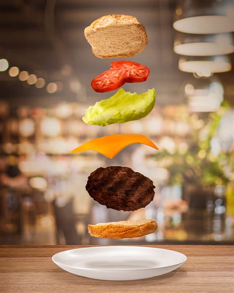Deconstructed Burger on Behance