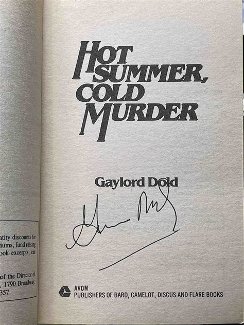 Hot Summer, Cold Murder (Mitch Roberts Mystery) by Gaylord Dold | Goodreads