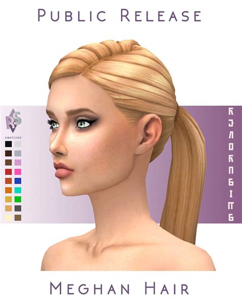 Best Sims 4 Maxis Match Ponytail Hair CC (All Free) - All Sims CC