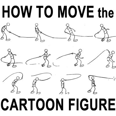 How to Animate and Move the Cartoon Figure with Cartooning & Animating ...