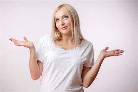 Young Woman is Indifferent To the Problem. Stock Photo - Image of ...