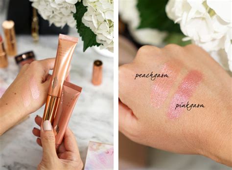 Кремовые румяна-хайлайтер Charlotte Tilbury — Peachgasm — Luxe-make