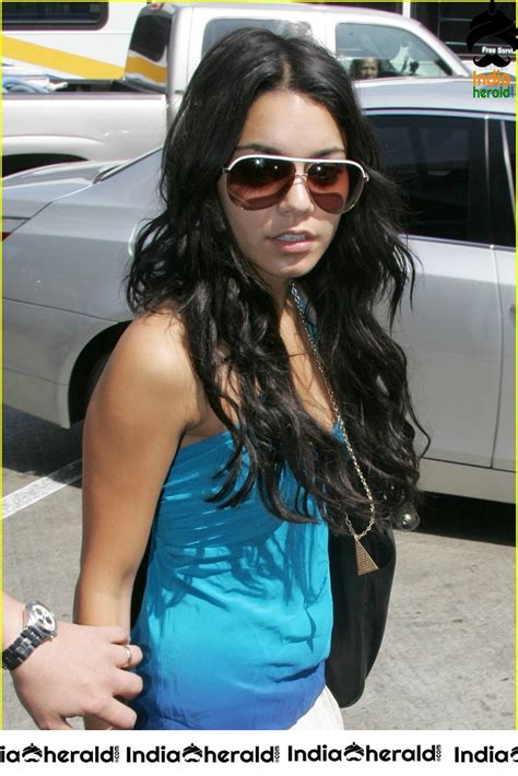 Vanessa Hudgens in Hot Blue Sleeveless as she was caught by