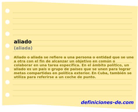 O Que Significa Aliada - Significado de «aliado (aliada)»