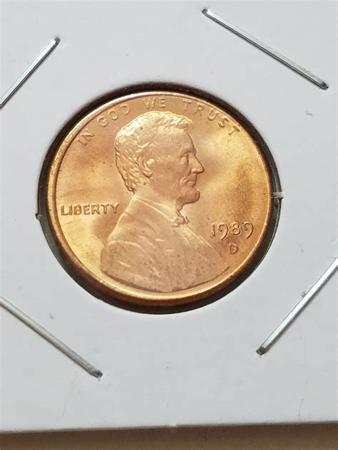 1989 off center penny 7