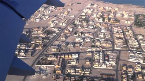 Landing to doha airport - YouTube