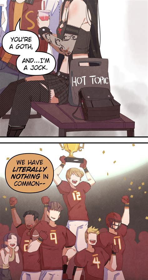 ophelia and tyler (goth girl and the jock and 1 more) drawn by at2. and