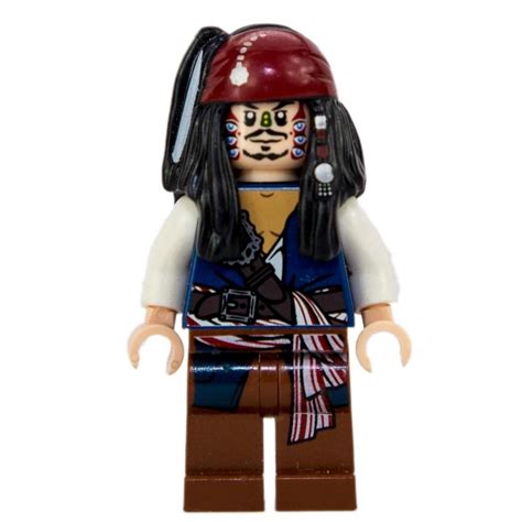 LEGO Pirates of the Caribbean Captain Jack Sparrow Cannibal Minifigure ...