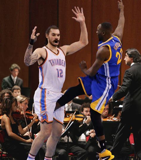 PsBattle: Draymond Green kicking Steven Adams in the nuts ...