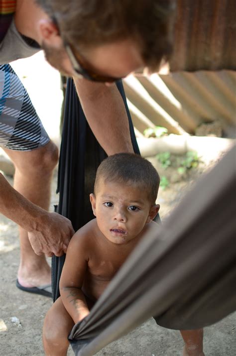 Jennifer's little boy, naked in the hammock. Hammock, The Man, Jennifer