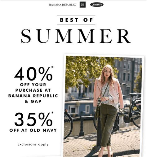 Gap, Banana Republic & Old Navy Canada Offers: Save 40% Off Your ...