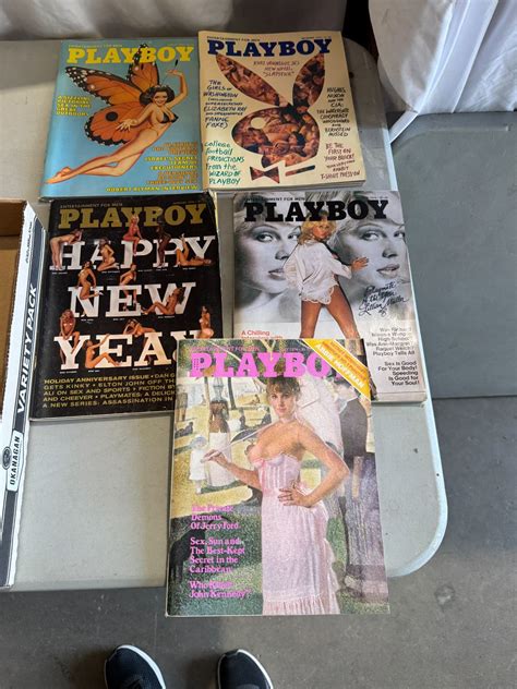 Vintage 1976 Playboy magazines