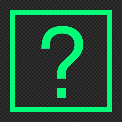 square green question mark icon  png citypng