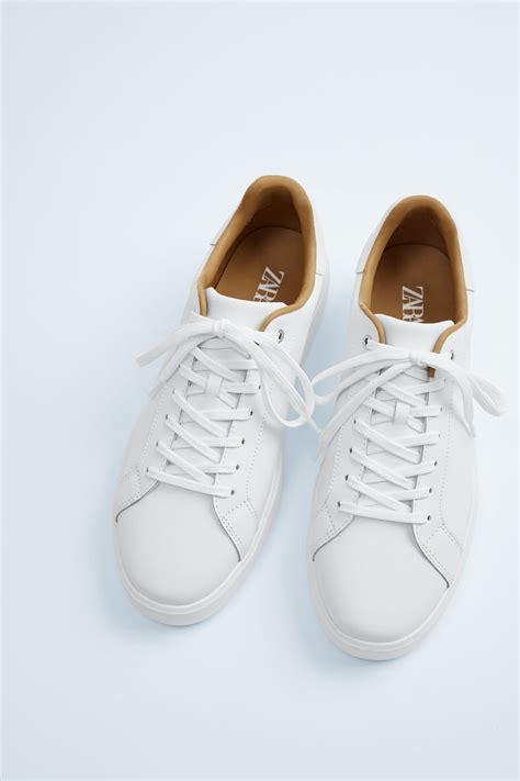 КОЖАНЫЕ КЕДЫ ZARA LIGHT | ZARA Russia / Россия | Leather sneakers, Zara ...